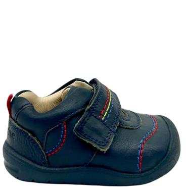 STARTRITE BOYS H FIT VELCRO STRAP SHOE - NAVY